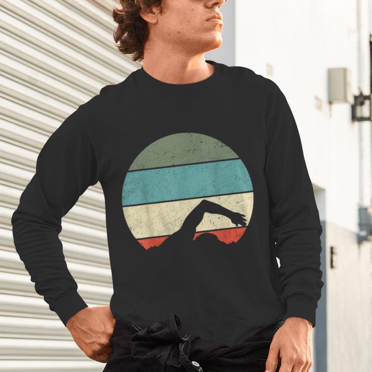 Swimming Unisex Long Sleeve T-Shirt Swimming Unisex Long Sleeve T-Shirt