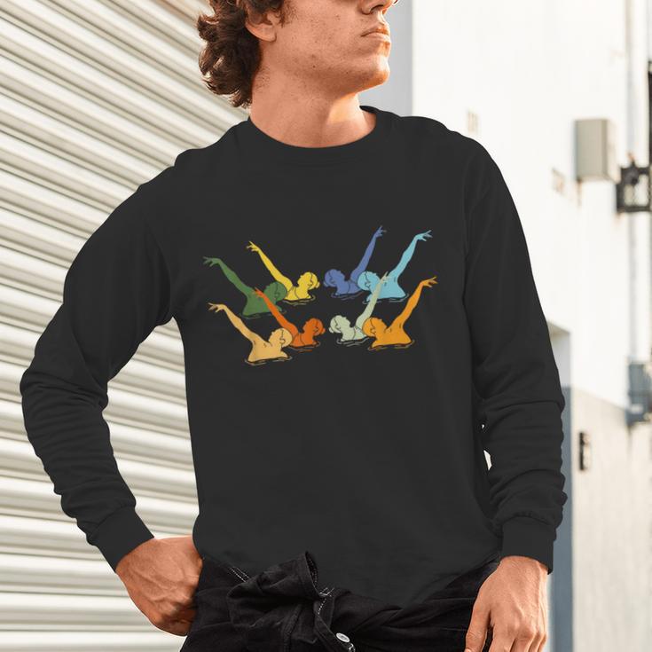 Vintage Synchronized Swimming Artistic Swimming Unisex Long Sleeve T-Shirt