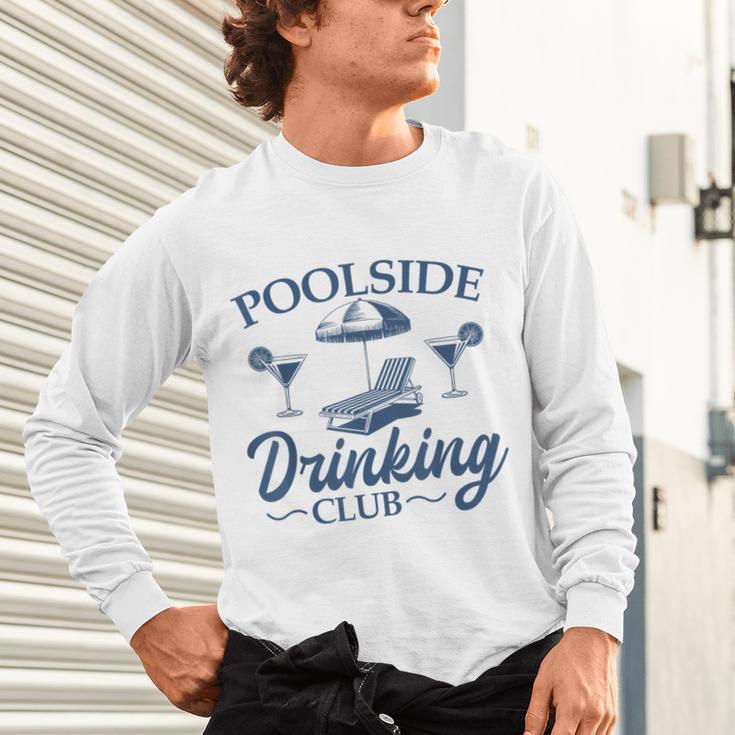 Pool Adult Poolside Drinking Club Summer Swimming Pool Party Unisex Long Sleeve T-Shirt Pool Adult Poolside Drinking Club Summer Swimming Pool Party Unisex Long Sleeve T-Shirt