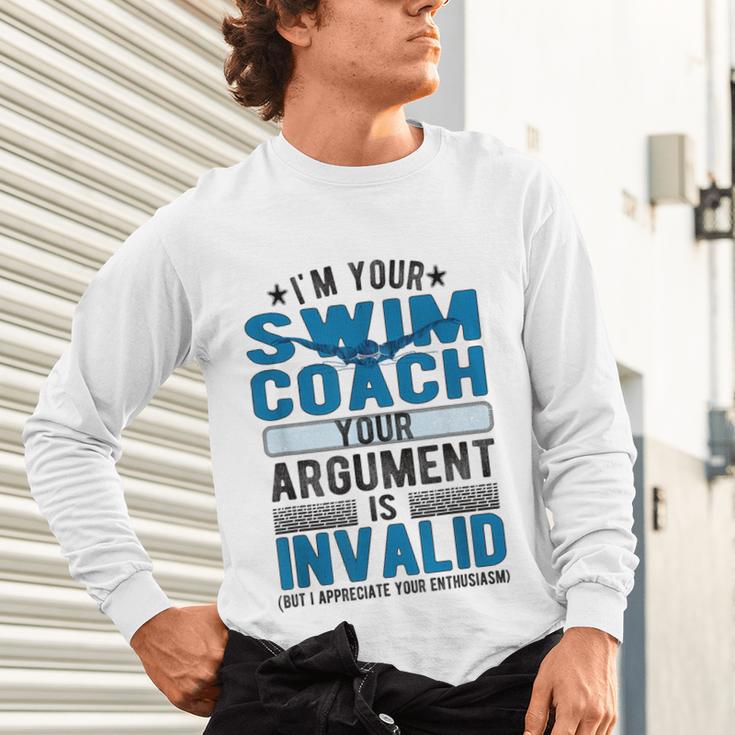 Swim Coach Swimming Coach Unisex Long Sleeve T-Shirt Swim Coach Swimming Coach Unisex Long Sleeve T-Shirt
