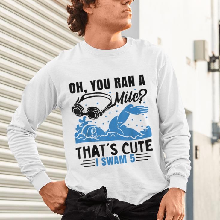 Swimmer Swimming Unisex Long Sleeve T-Shirt