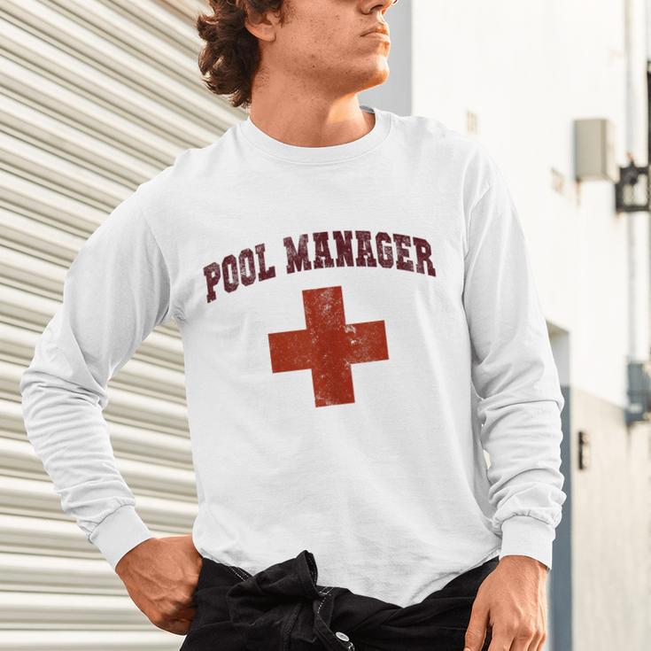 Swimming Pool Manager Beach Vacay Lifeguards Swim Cruise Unisex Long Sleeve T-Shirt