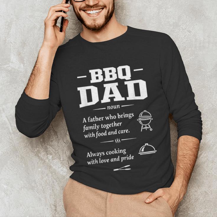 BBQ Dad Grilling Father Day Family Food Love Novelty Graphic Unisex Long Sleeve T-Shirt