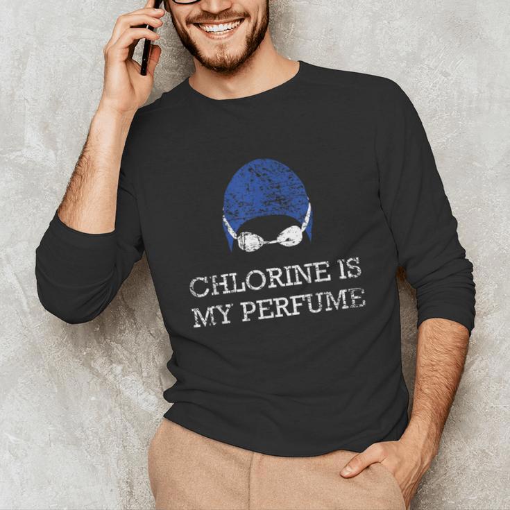 Chlorine Is My Perfume Shirt Swim Swimming Unisex Long Sleeve T-Shirt Chlorine Is My Perfume Shirt Swim Swimming Unisex Long Sleeve T-Shirt