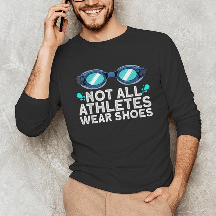 Cool Swimming For Men Women Swimmer Swim Instructor Goggles Unisex Long Sleeve T-Shirt