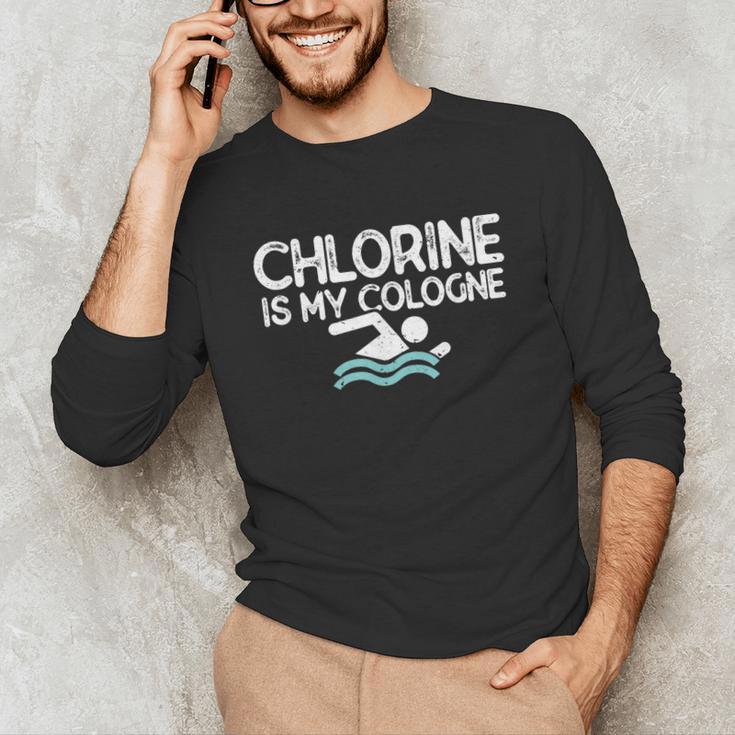 Men Swimming Saying Swimmer Unisex Long Sleeve T-Shirt