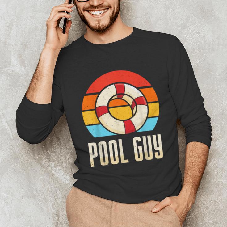 Pool Guy Swimming Attendant Attendants Rescuer Unisex Long Sleeve T-Shirt