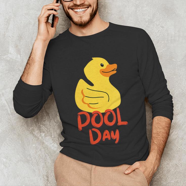 Pool Swimming Day Unisex Long Sleeve T-Shirt Pool Swimming Day Unisex Long Sleeve T-Shirt