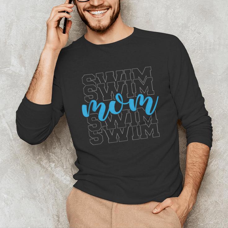 Swim Mom For Mothers Swimming Unisex Long Sleeve T-Shirt Swim Mom For Mothers Swimming Unisex Long Sleeve T-Shirt