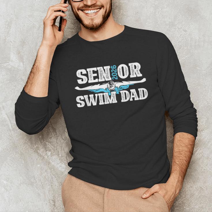 Swim Senior Dad 2026 Proud Swimming Senior Father 2026 Unisex Long Sleeve T-Shirt Swim Senior Dad 2026 Proud Swimming Senior Father 2026 Unisex Long Sleeve T-Shirt