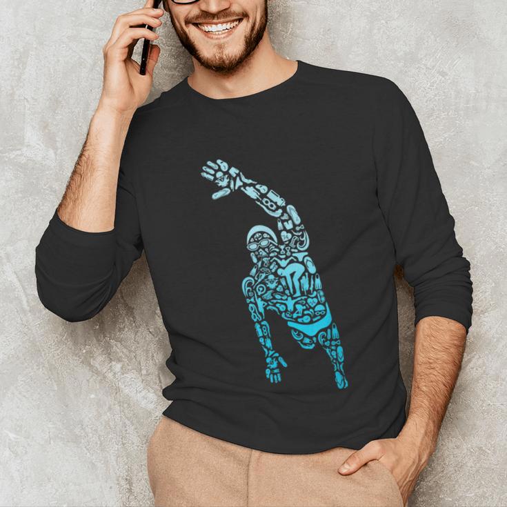 Swim Sport Athletes Swimmer Dad Boys Competitive Swimming Unisex Long Sleeve T-Shirt Swim Sport Athletes Swimmer Dad Boys Competitive Swimming Unisex Long Sleeve T-Shirt