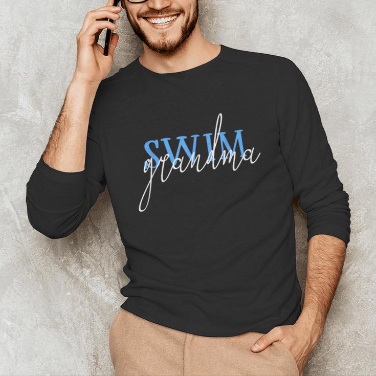 Swim Swimmer Love Swimming Shirt Sport Grandma Unisex Long Sleeve T-Shirt