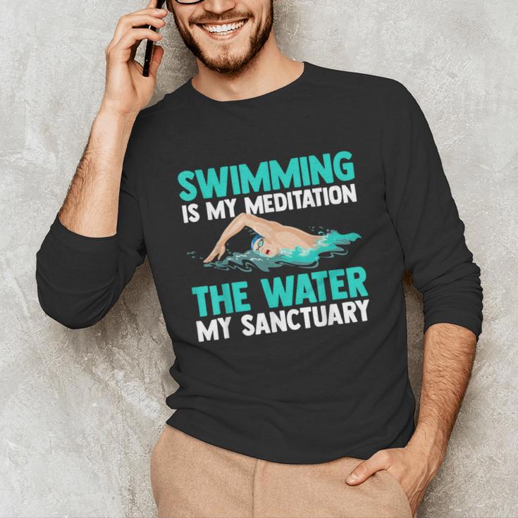 Swim Swimmers Swimming Unisex Long Sleeve T-Shirt Swim Swimmers Swimming Unisex Long Sleeve T-Shirt