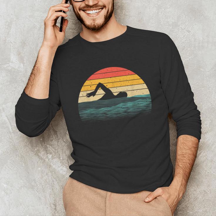 Swimming Art For Men Women Swim Coach Rescue Swimmer Unisex Long Sleeve T-Shirt