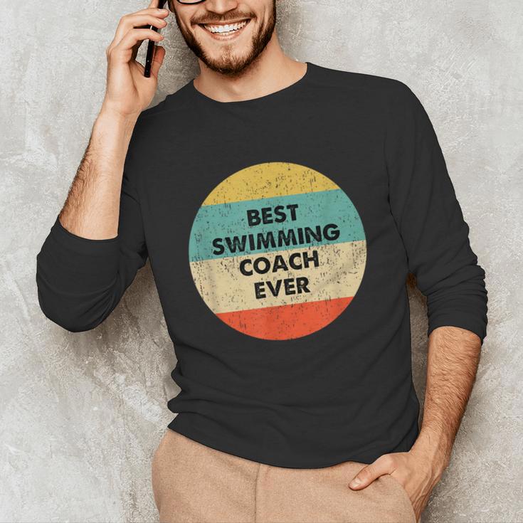 Swimming Coach Unisex Long Sleeve T-Shirt Swimming Coach Unisex Long Sleeve T-Shirt