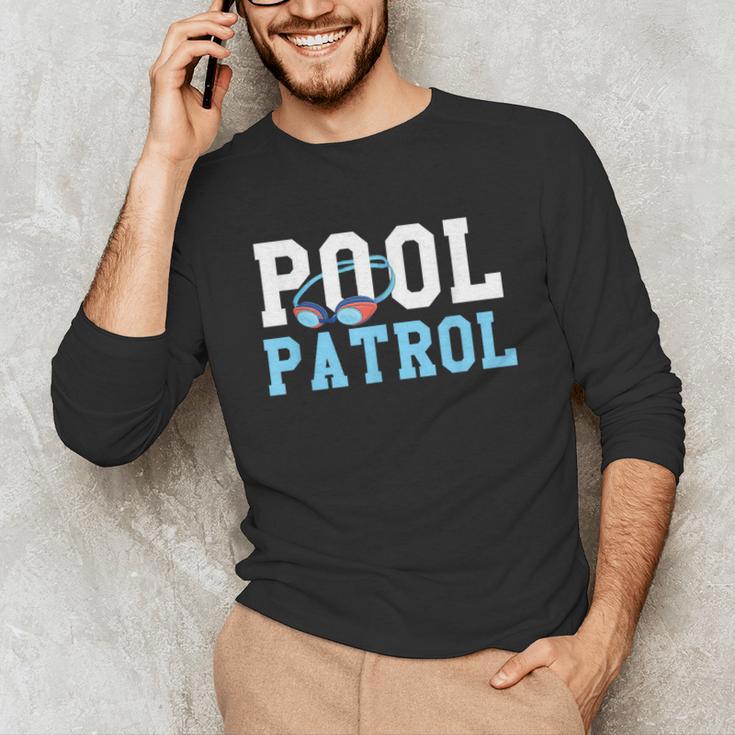 Swimming Swimmer Swim Pool Patrol Coach Dad Unisex Long Sleeve T-Shirt Swimming Swimmer Swim Pool Patrol Coach Dad Unisex Long Sleeve T-Shirt