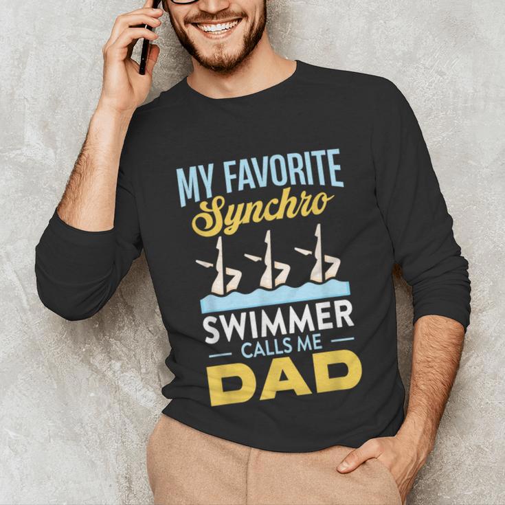 Synchronized Swimming Dad Favorite Synchro Swimmer Artistic Unisex Long Sleeve T-Shirt