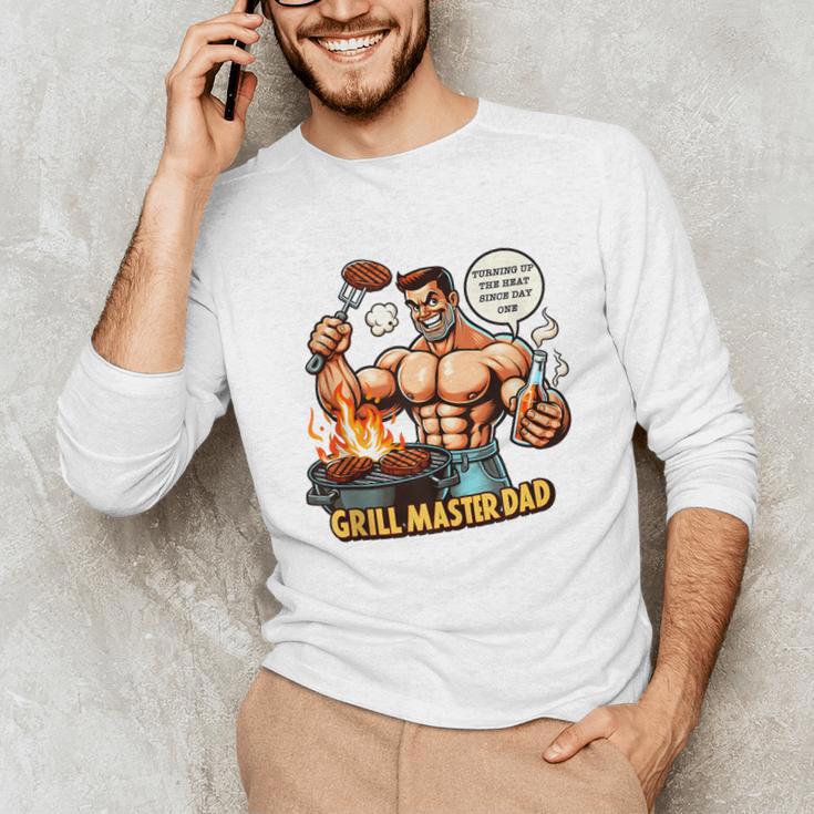 BBQ Dad Tee Grill Is Hot My Opinions Present Apparel Unisex Long Sleeve T-Shirt