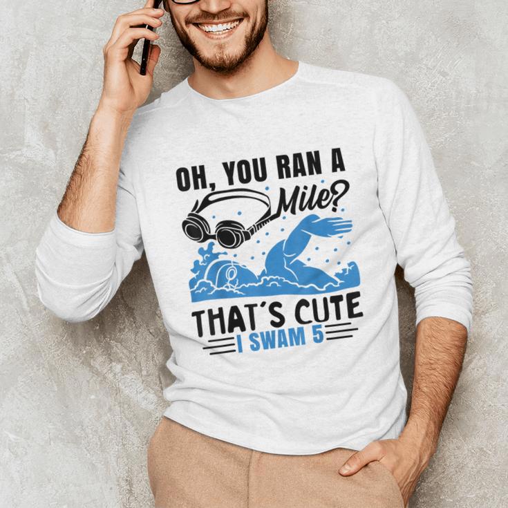 Swimmer Swimming Unisex Long Sleeve T-Shirt