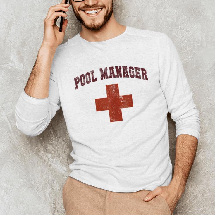 Swimming Pool Manager Beach Vacay Lifeguards Swim Cruise Unisex Long Sleeve T-Shirt