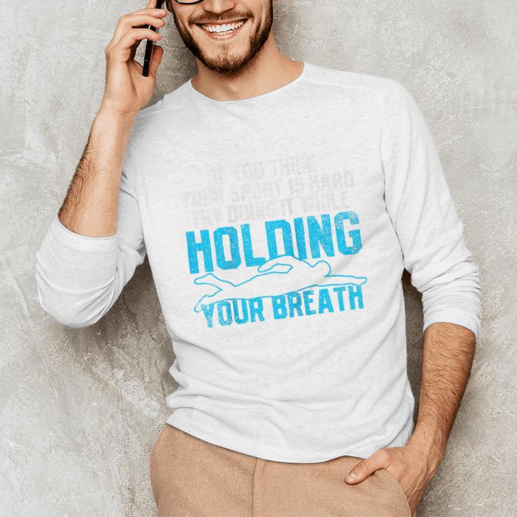 Swimming Swimmer Raglan Baseball Tee Unisex Long Sleeve T-Shirt Swimming Swimmer Raglan Baseball Tee Unisex Long Sleeve T-Shirt