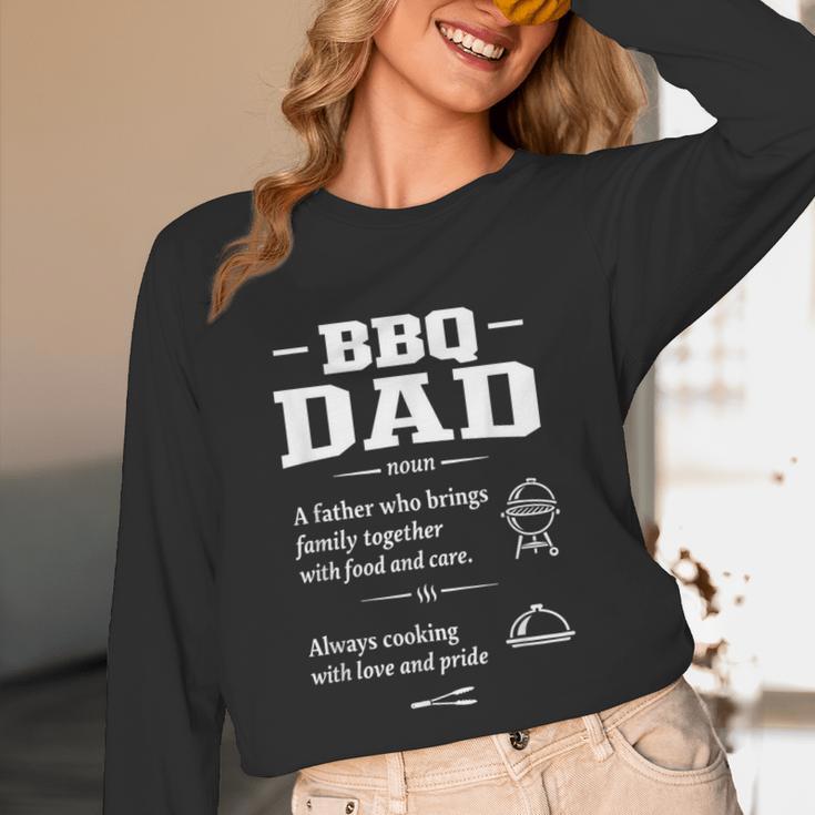 BBQ Dad Grilling Father Day Family Food Love Novelty Graphic Unisex Long Sleeve T-Shirt
