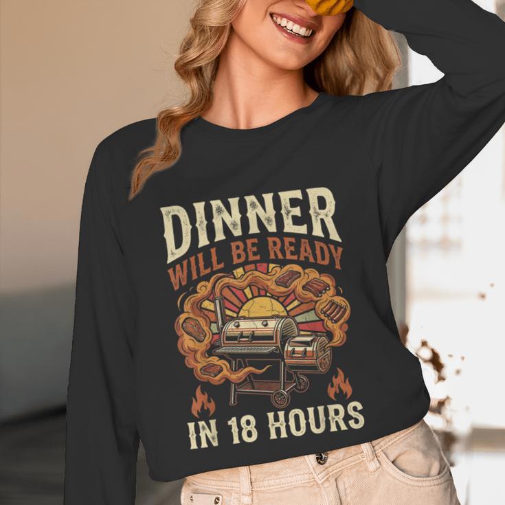 BBQ Dad Smoking Meat Smoker Barbecue Unisex Long Sleeve T-Shirt BBQ Dad Smoking Meat Smoker Barbecue Unisex Long Sleeve T-Shirt