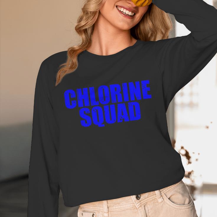 Chlorine Crew Swimming Unisex Long Sleeve T-Shirt Chlorine Crew Swimming Unisex Long Sleeve T-Shirt
