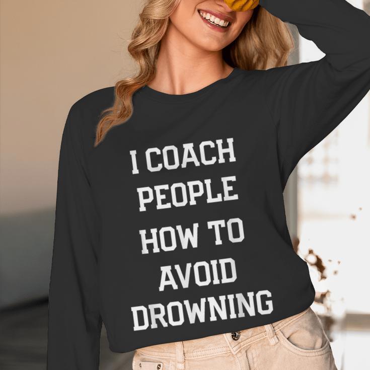 HILARIOUS TEACHER QUOTE SWIMMING COACH SWIM INSTRUCTOR Unisex Long Sleeve T-Shirt HILARIOUS TEACHER QUOTE SWIMMING COACH SWIM INSTRUCTOR Unisex Long Sleeve T-Shirt