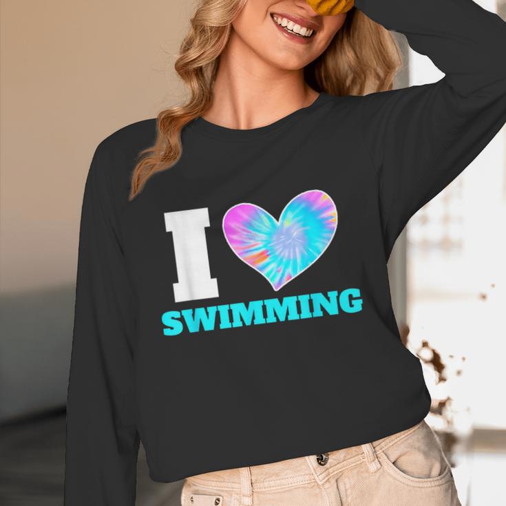 I Love Swimming Swimmer Swim Unisex Long Sleeve T-Shirt