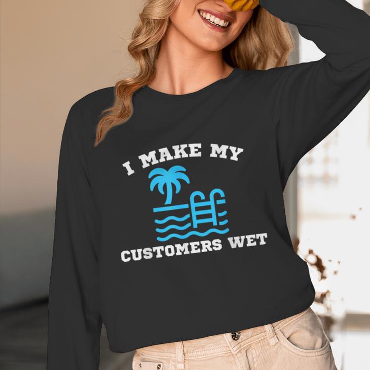 Pool Boy For Swimming Pool Service Guy Unisex Long Sleeve T-Shirt