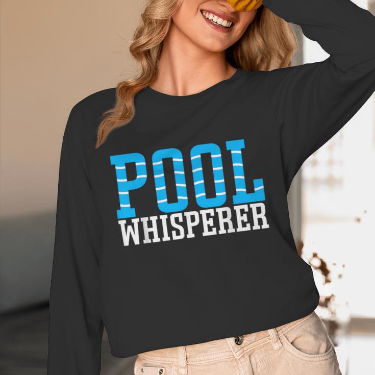 Pool Guy Pool Whisperer Boy Men Swimming Pool Unisex Long Sleeve T-Shirt Pool Guy Pool Whisperer Boy Men Swimming Pool Unisex Long Sleeve T-Shirt