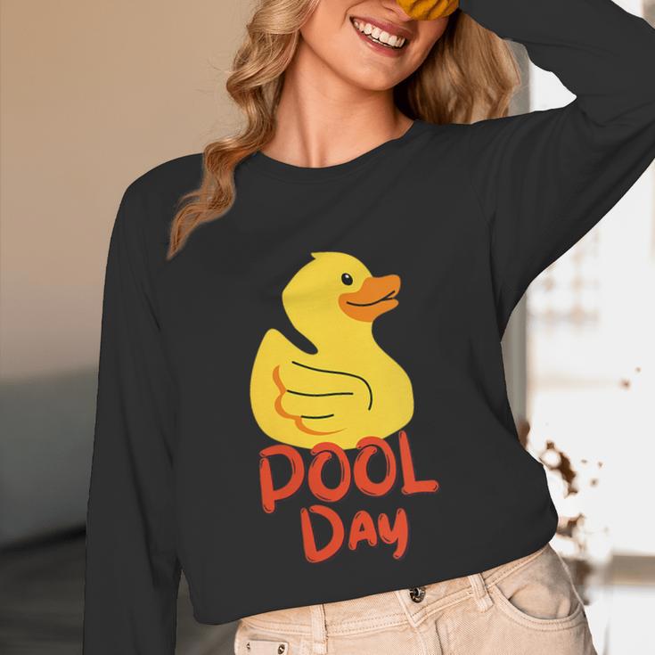 Pool Swimming Day Unisex Long Sleeve T-Shirt Pool Swimming Day Unisex Long Sleeve T-Shirt