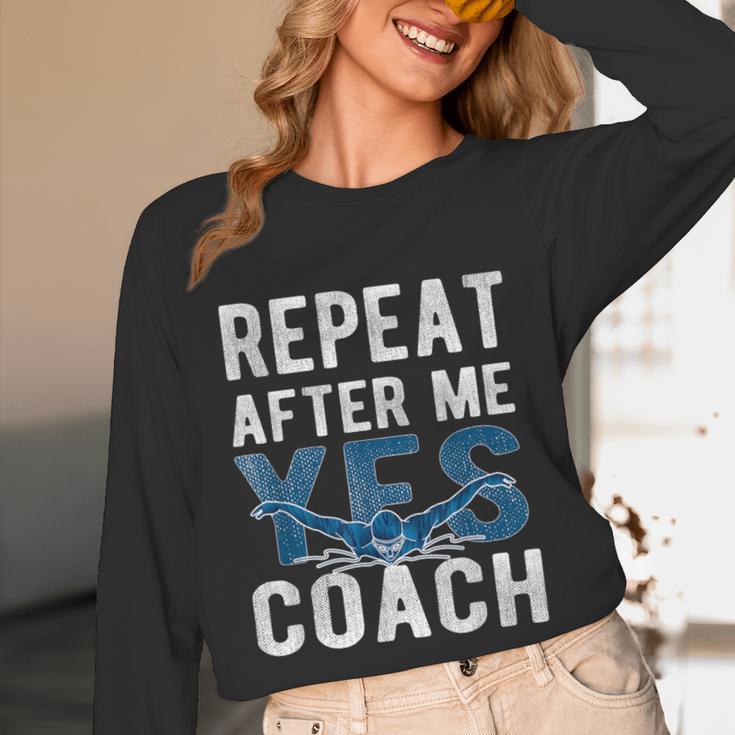 Repeat Yes Swim Coaching Swimming Coaches Unisex Long Sleeve T-Shirt