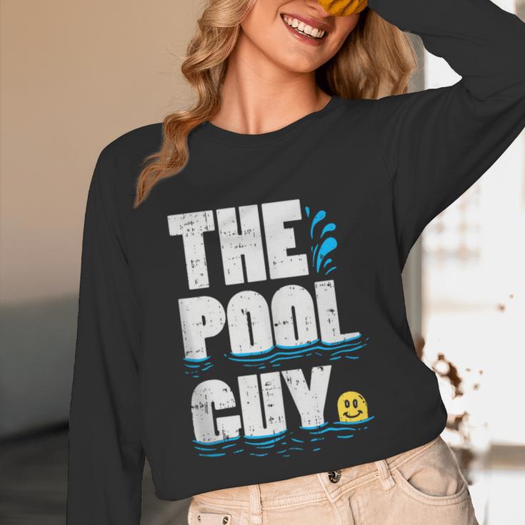 Summer Pool Guy Swimming Pool Boy Unisex Long Sleeve T-Shirt