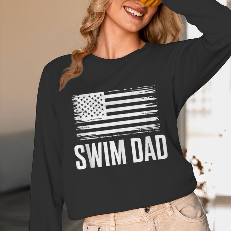 Swim Dad Art For Dad Father Men Swim Team Dad Swimming Coach Unisex Long Sleeve T-Shirt Swim Dad Art For Dad Father Men Swim Team Dad Swimming Coach Unisex Long Sleeve T-Shirt