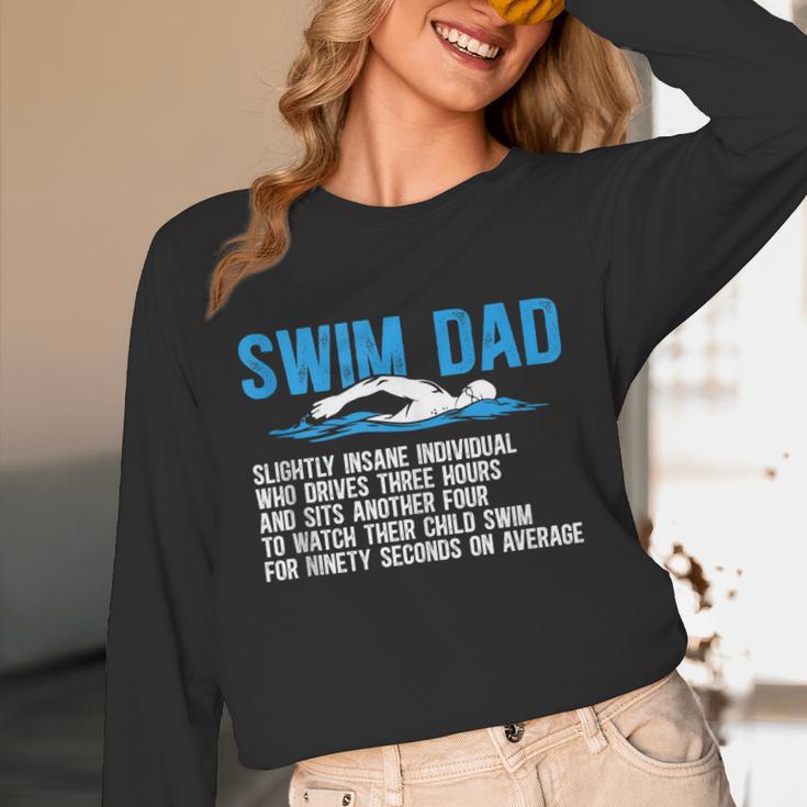Swim Dad Definition Swimming Dad Of A Swimmer Father Unisex Long Sleeve T-Shirt Swim Dad Definition Swimming Dad Of A Swimmer Father Unisex Long Sleeve T-Shirt