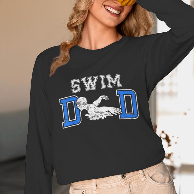 Swim Dad Of A Swimmer Dad Proud Swim Father Swimming Dad Unisex Long Sleeve T-Shirt Swim Dad Of A Swimmer Dad Proud Swim Father Swimming Dad Unisex Long Sleeve T-Shirt