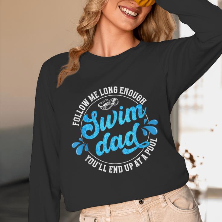 Swim Dad Dad Of A Swimmer Dad Swimming Father Unisex Long Sleeve T-Shirt Swim Dad Dad Of A Swimmer Dad Swimming Father Unisex Long Sleeve T-Shirt