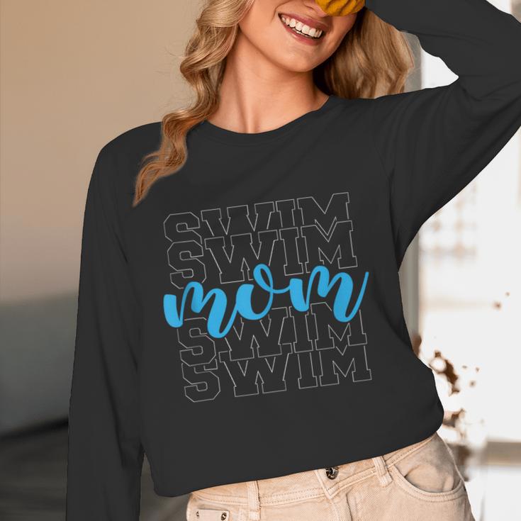 Swim Mom For Mothers Swimming Unisex Long Sleeve T-Shirt Swim Mom For Mothers Swimming Unisex Long Sleeve T-Shirt