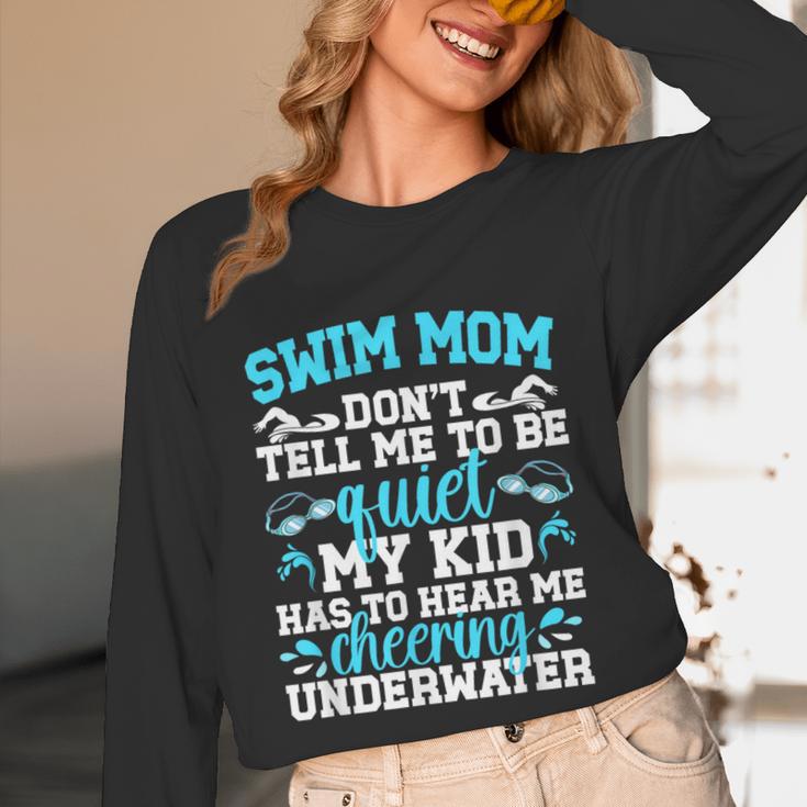 Swim Mom Swimming Mom Of A Swimmer Mama Unisex Long Sleeve T-Shirt Swim Mom Swimming Mom Of A Swimmer Mama Unisex Long Sleeve T-Shirt