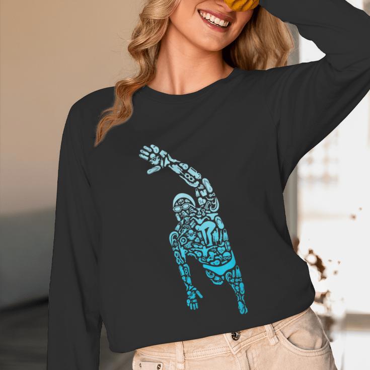 Swim Sport Athletes Swimmer Dad Boys Competitive Swimming Unisex Long Sleeve T-Shirt Swim Sport Athletes Swimmer Dad Boys Competitive Swimming Unisex Long Sleeve T-Shirt