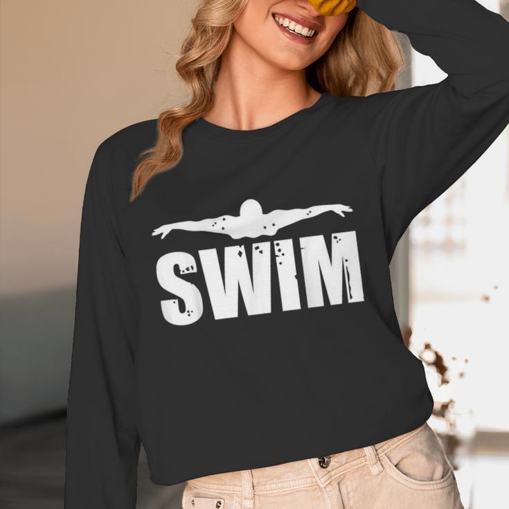 Swim Sports Swimming Water Athletic Swimmer Unisex Long Sleeve T-Shirt