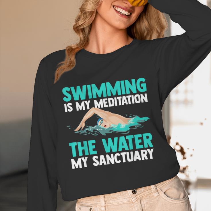 Swim Swimmers Swimming Unisex Long Sleeve T-Shirt Swim Swimmers Swimming Unisex Long Sleeve T-Shirt