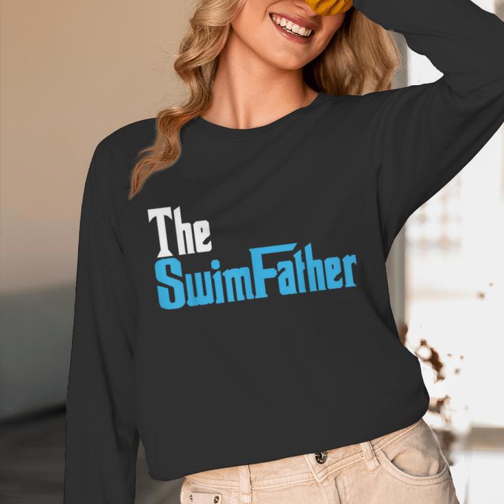 The SwimFather Saying Tee For Swimming Fatehrs Unisex Long Sleeve T-Shirt The SwimFather Saying Tee For Swimming Fatehrs Unisex Long Sleeve T-Shirt