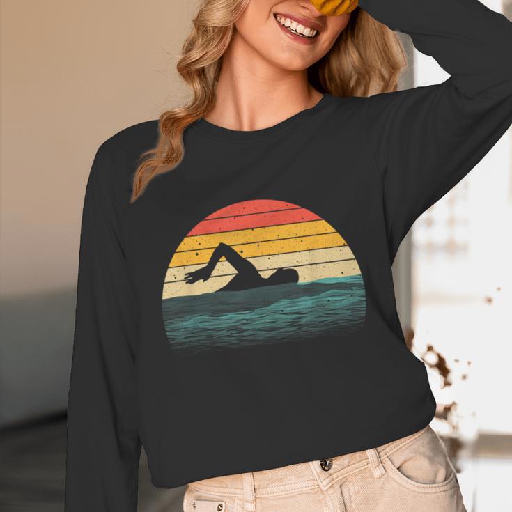 Swimming Art For Men Women Swim Coach Rescue Swimmer Unisex Long Sleeve T-Shirt