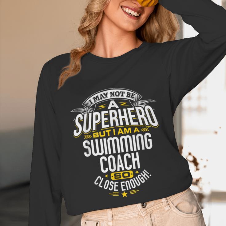 Swimming Coach TShirt Idea Superhero Swimming Shirt Unisex Long Sleeve T-Shirt Swimming Coach TShirt Idea Superhero Swimming Shirt Unisex Long Sleeve T-Shirt