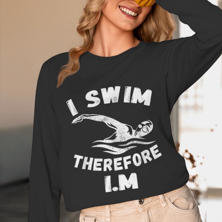 Swimming Competitive Freestyle Swim For Swimmer Unisex Long Sleeve T-Shirt Swimming Competitive Freestyle Swim For Swimmer Unisex Long Sleeve T-Shirt