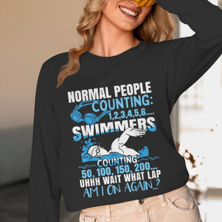 Swimming Humor Swim Unisex Long Sleeve T-Shirt Swimming Humor Swim Unisex Long Sleeve T-Shirt
