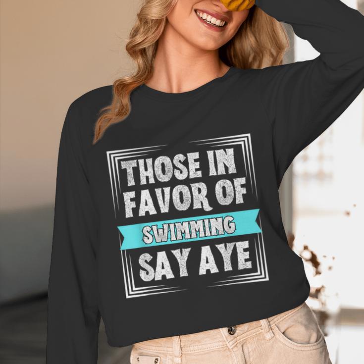 Swimming Swim Swimmer Unisex Long Sleeve T-Shirt Swimming Swim Swimmer Unisex Long Sleeve T-Shirt